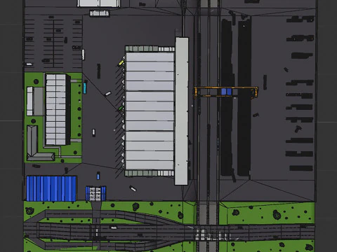 Logistic center 3D Model