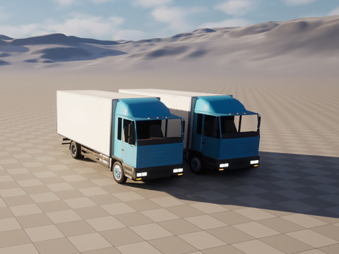 Van truck 3Dモデル
