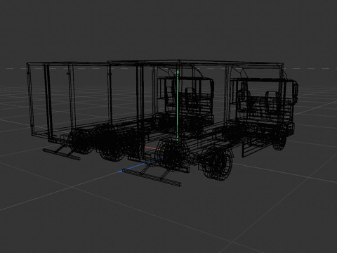 Van truck 3Dモデル
