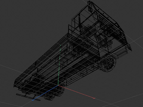 Board truck 3D Model