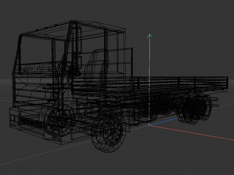 Board truck 3D Model