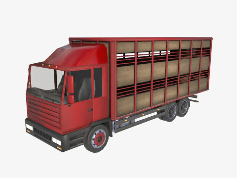 Caminh&atilde;o de gado Modelo 3D