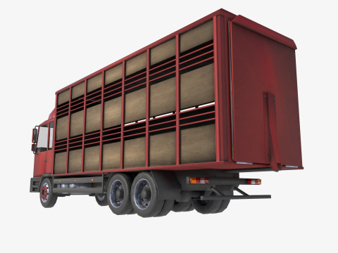 Cattle truck 3D 模型