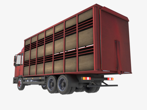 Cattle truck 3D 模型