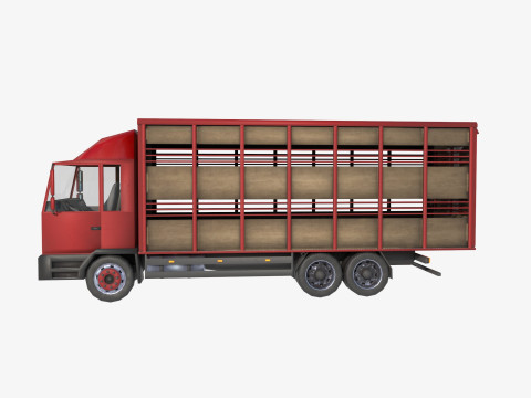 Cattle truck 3D 模型