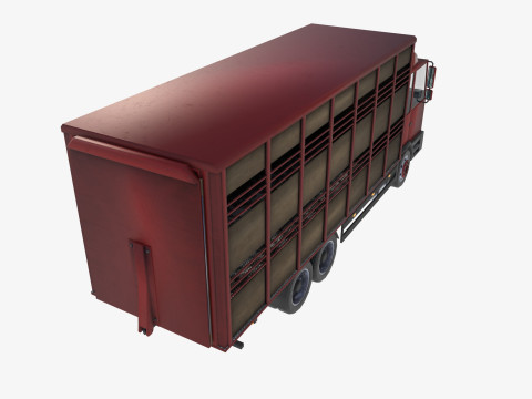 Cattle truck 3D 模型