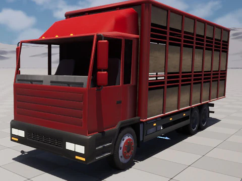 Cattle truck 3D Model