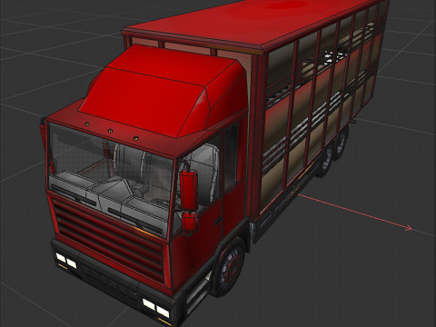 Cattle truck 3D 模型