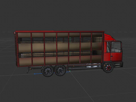 Cattle truck 3D Model