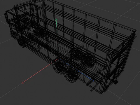 Cattle truck 3D Model