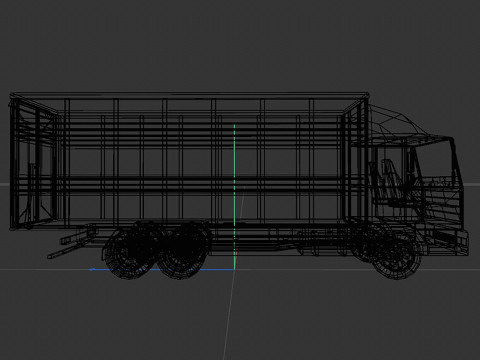 Cattle truck 3D 模型