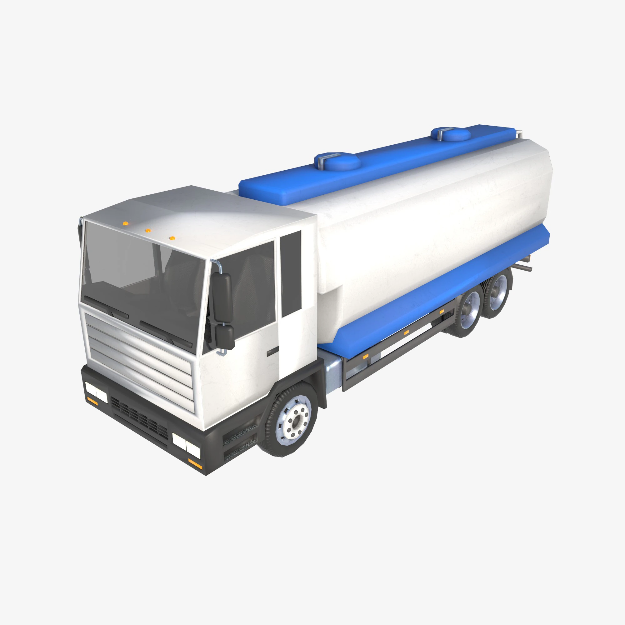 Cistern truck 3D Model .c4d .max .obj .3ds .fbx .stl .blend