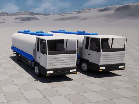 Cistern truck 3D 모델