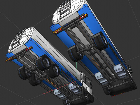 Cistern truck 3D 모델