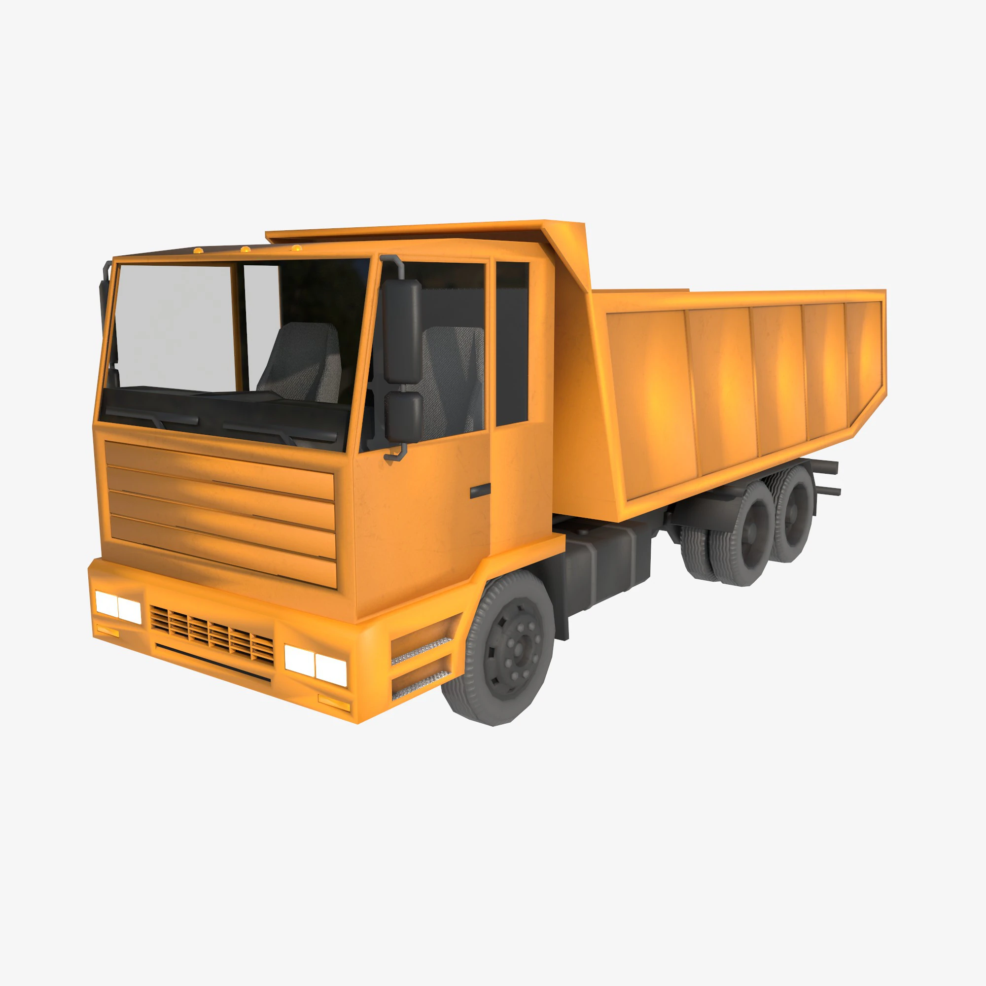 Dump truck 3D Model .c4d .max .obj .3ds .fbx .stl .blend 