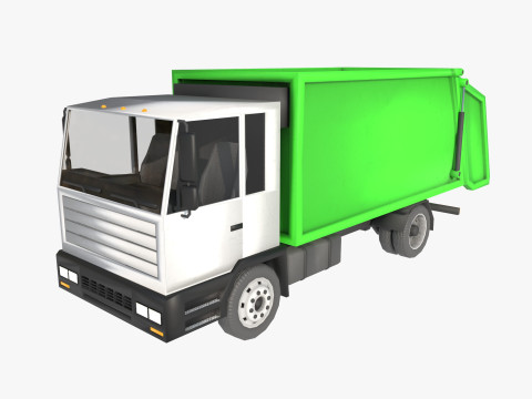 Garbage truck 3Dモデル