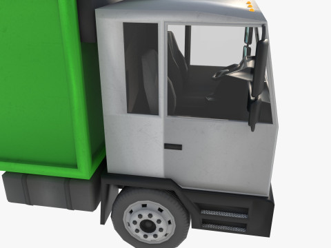 Garbage truck 3Dモデル