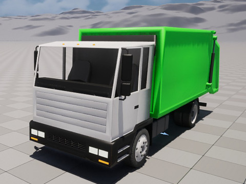 Garbage truck 3Dモデル