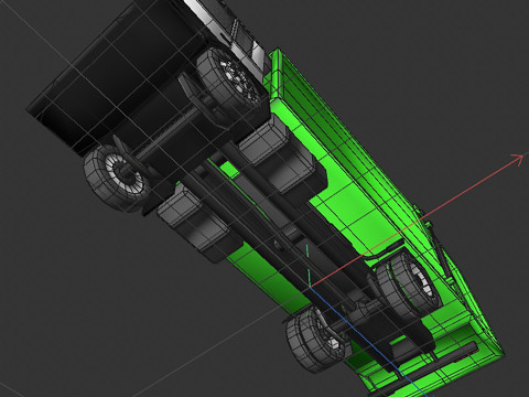 Garbage truck 3Dモデル