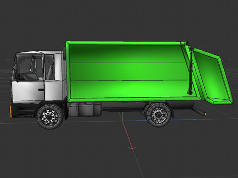 Garbage truck 3Dモデル