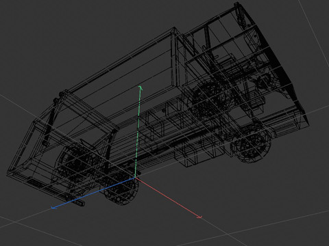 Garbage truck 3Dモデル