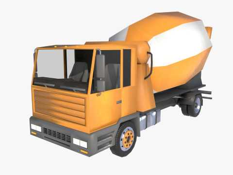 Mixer truck 3Dモデル