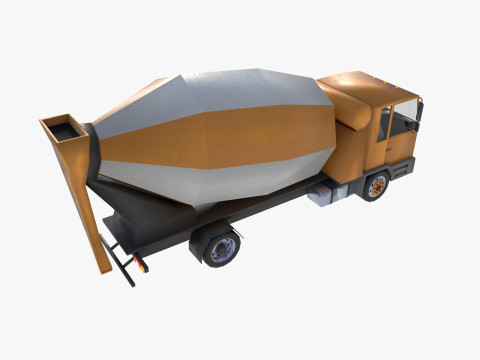 Mixer truck 3Dモデル