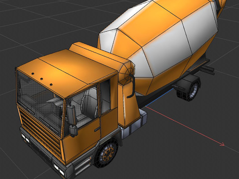 Mixer truck 3Dモデル