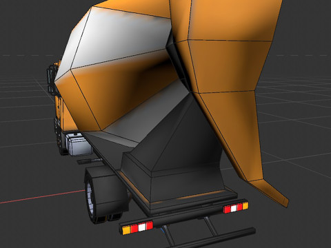 Mixer truck 3Dモデル