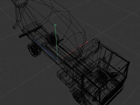Mixer truck 3Dモデル