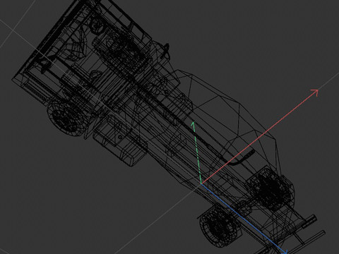 Mixer truck 3Dモデル
