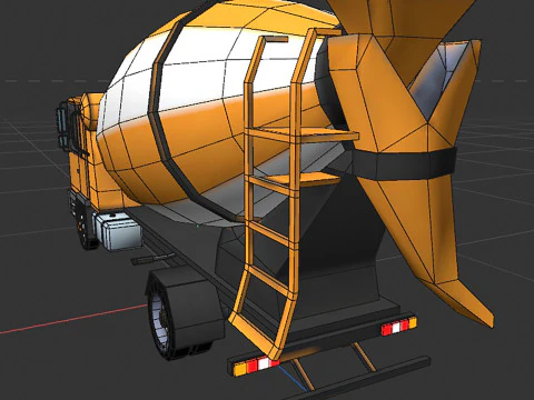 Mixer truck 3D Model