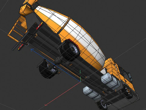 Mixer truck 3D Model