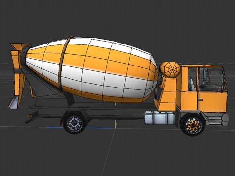 Mixer truck 3D Model