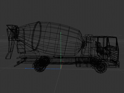 Mixer truck Modelo 3D