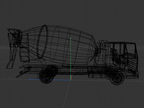 Mixer truck 3D Model