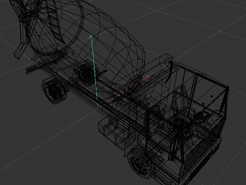 Mixer truck Modelo 3D