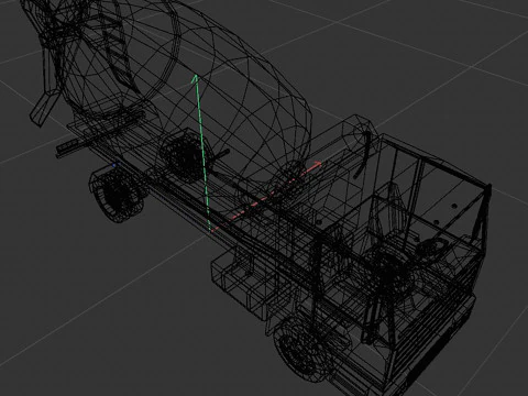 Mixer truck 3D Model