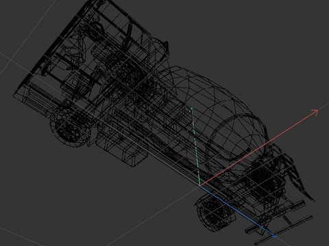 Mixer truck Modelo 3D