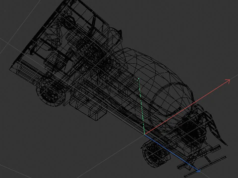 Mixer truck 3D Model