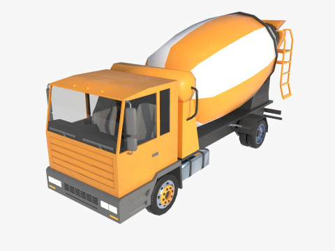 Mixer truck 3D Model