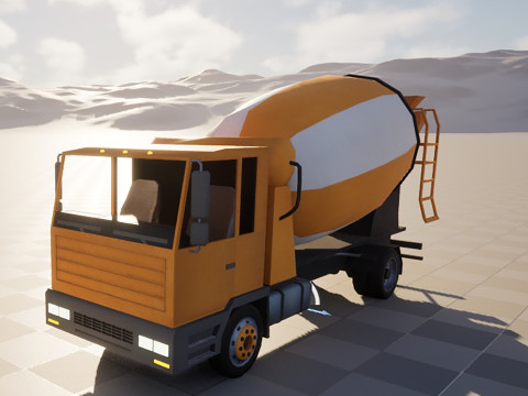 Mixer truck Modelo 3D
