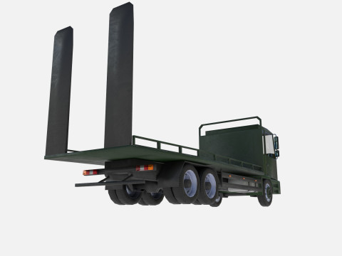 Platform truck 3Dモデル
