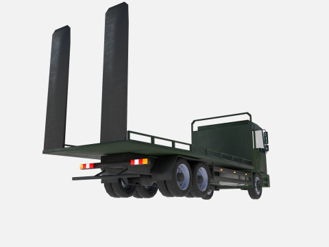 Platform truck 3Dモデル