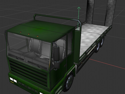 Platform truck 3Dモデル