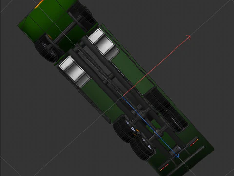 Platform truck 3D Model