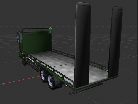 Platform truck 3Dモデル