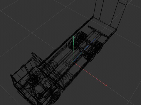 Platform truck 3Dモデル