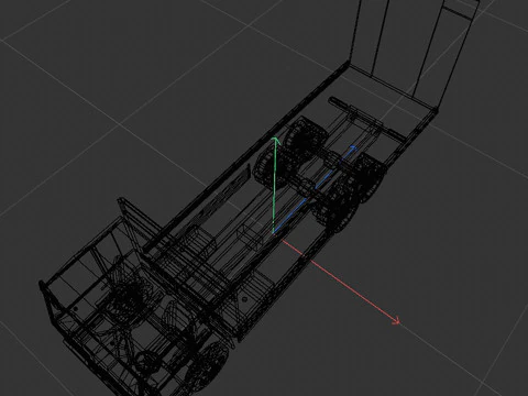 Platform truck 3D Model