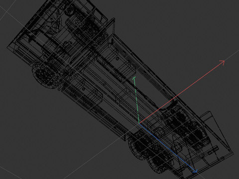 Platform truck 3Dモデル